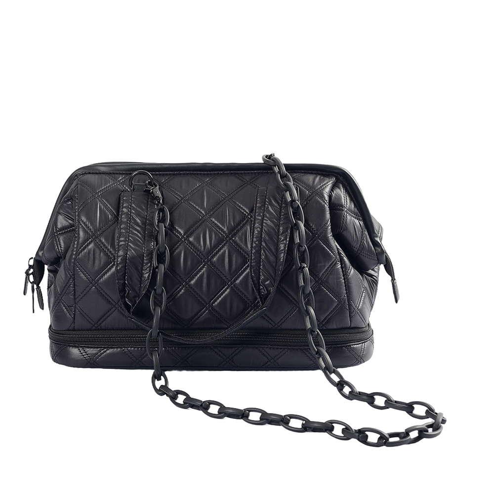 stor kapacitet puffy duffle weekender bag unisex gym handväska