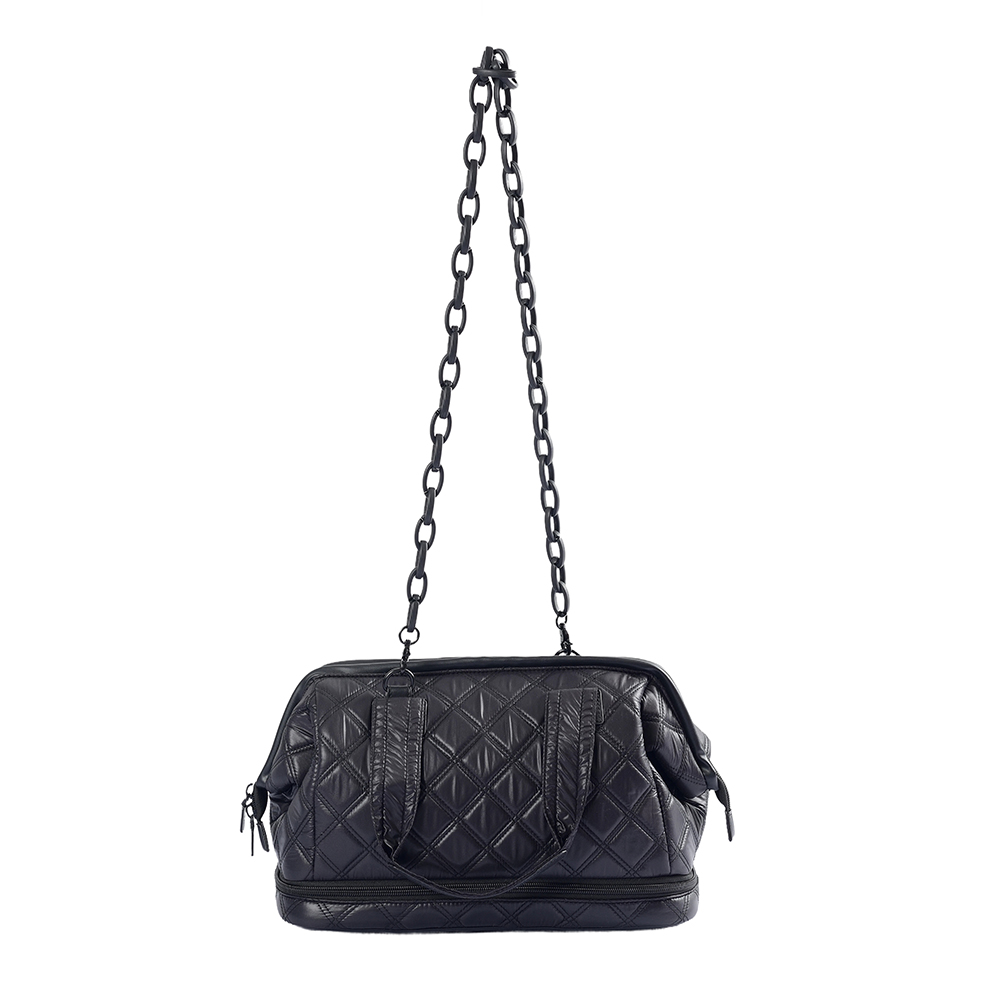 stor kapacitet puffy duffle weekender bag unisex gym handväska