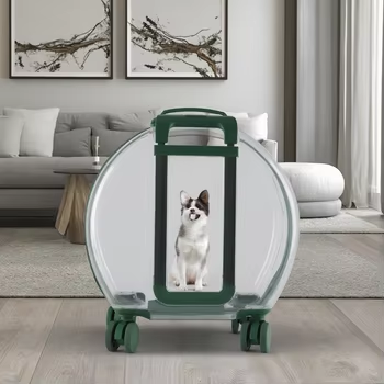 PC Trolley Pet Carrier Bagage Transparent högkvalitativ utomhusväska