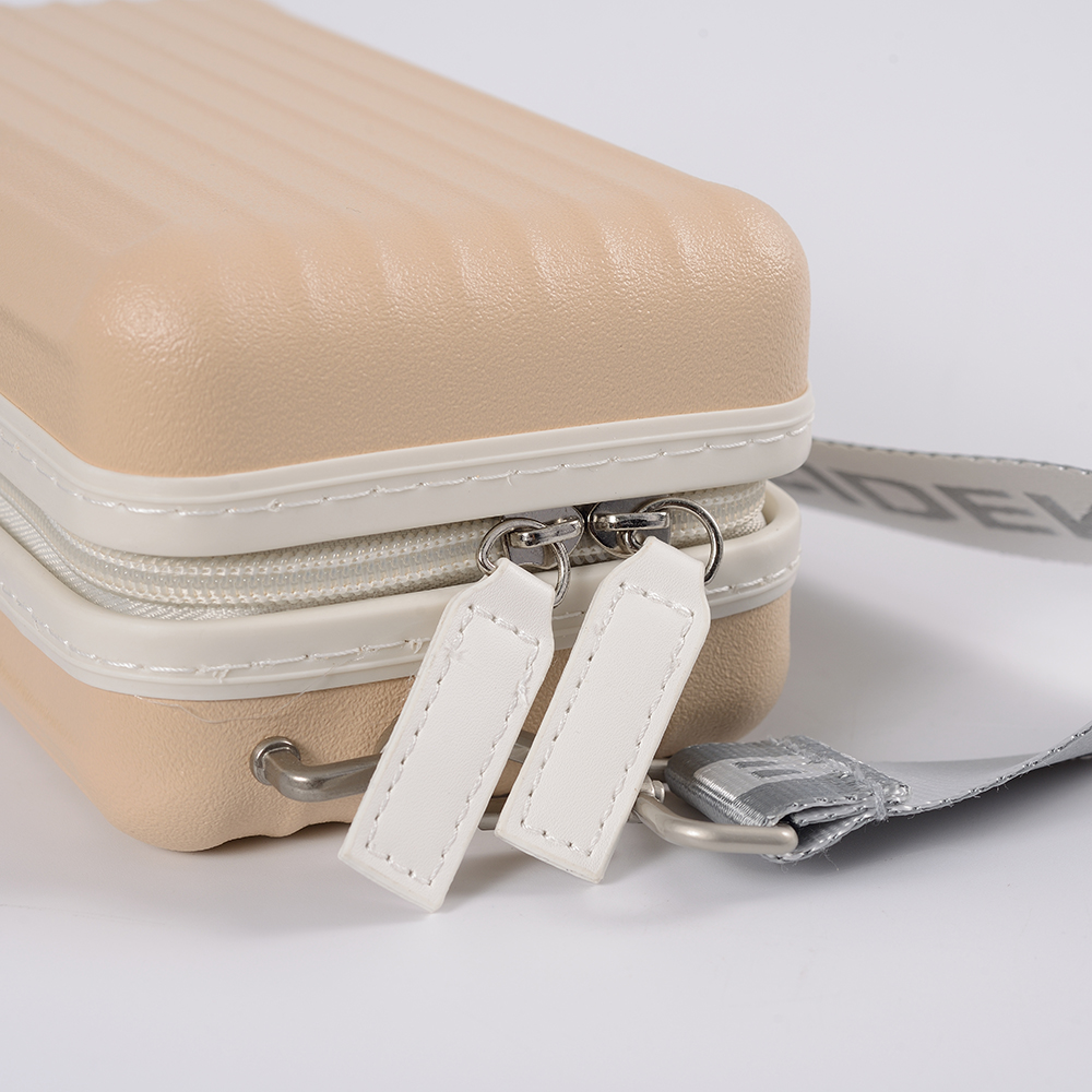 7-tums minihandväska med justerbar rem, kosmetiskt fodral crossbody-väska