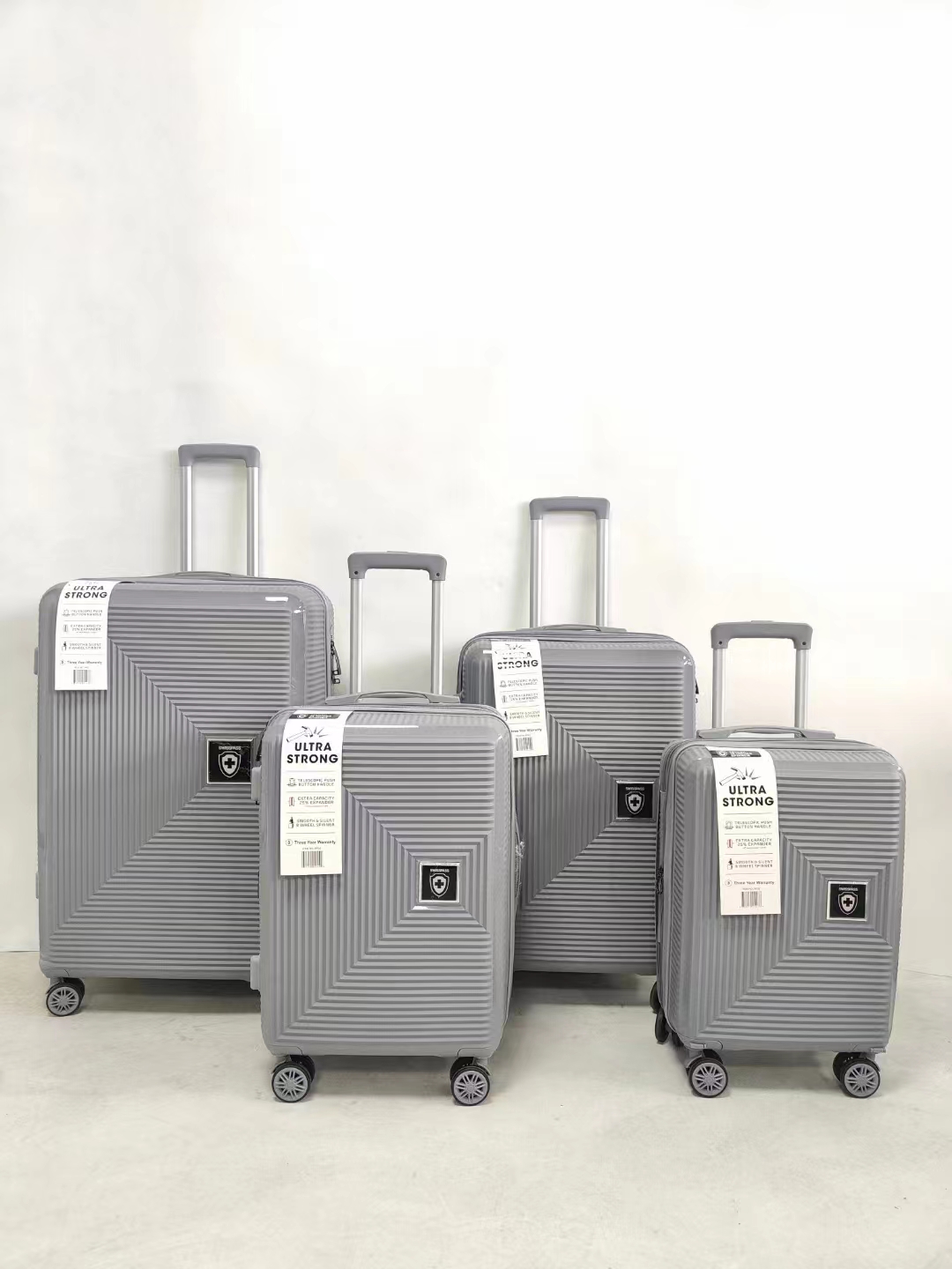 4 st PP polypropen vagn bagage resväska set tillverkar anpassade
