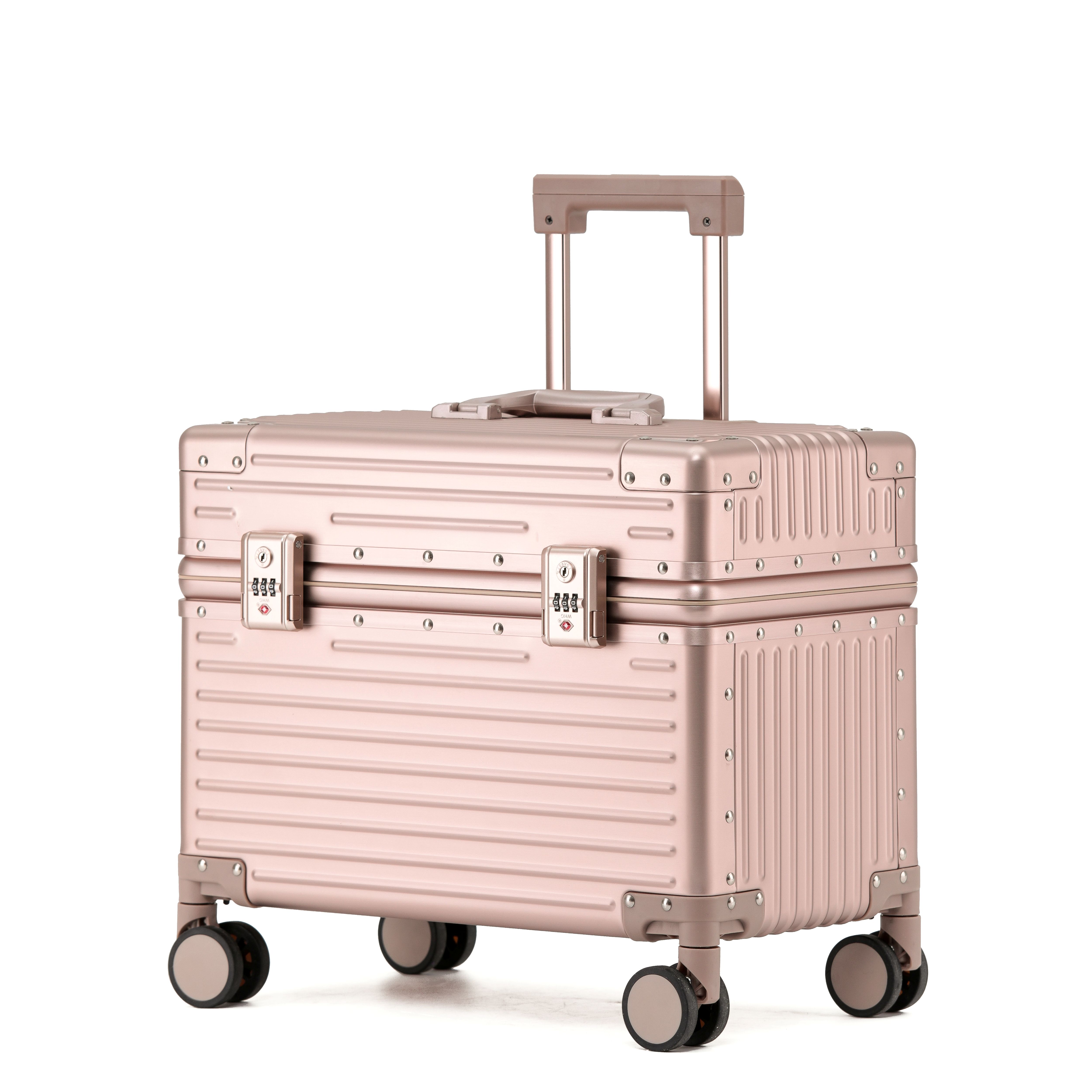 Magnesium-aluminiumlegering bagageväska 18-tums high end boardingväska