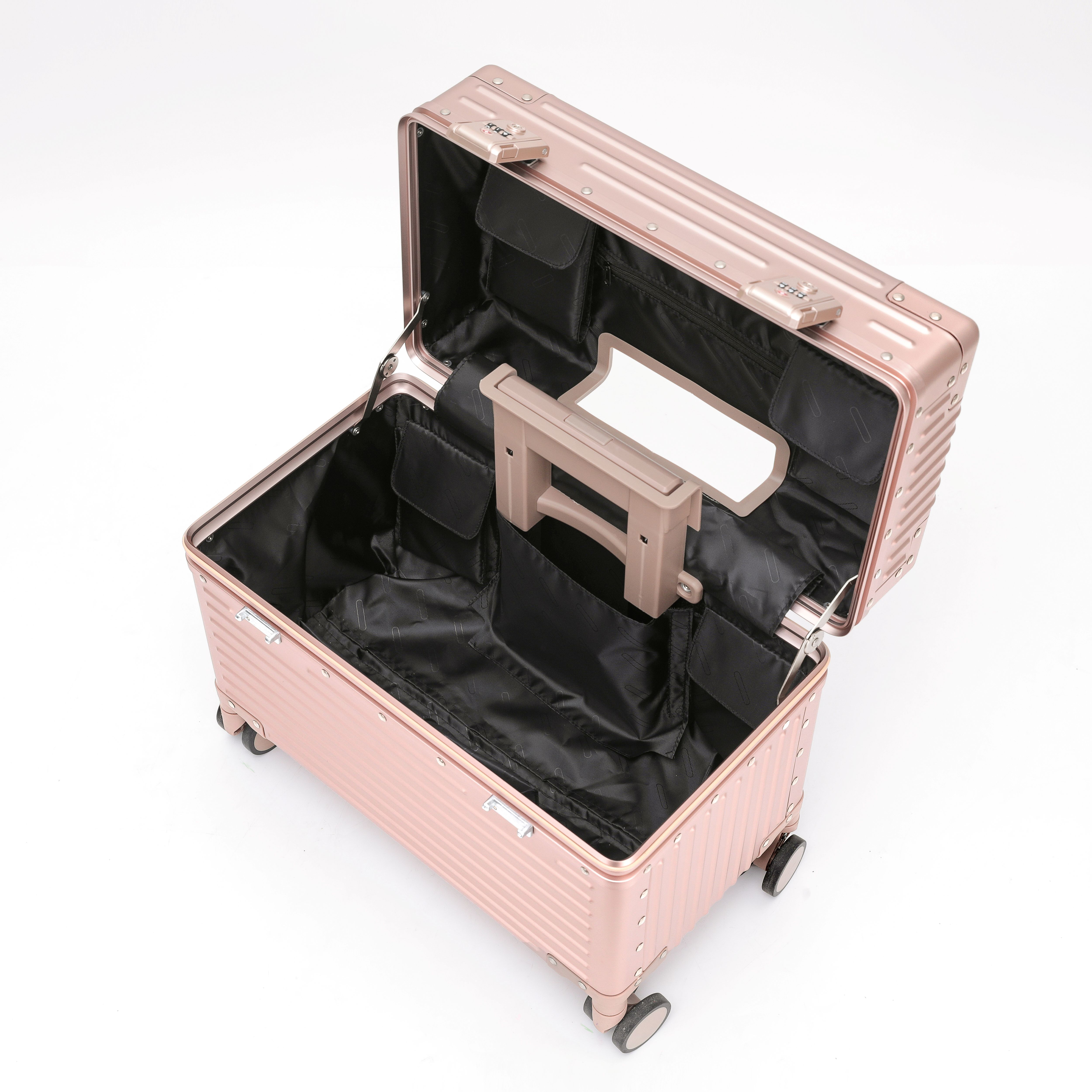 Magnesium-aluminiumlegering bagageväska 18-tums high end boardingväska