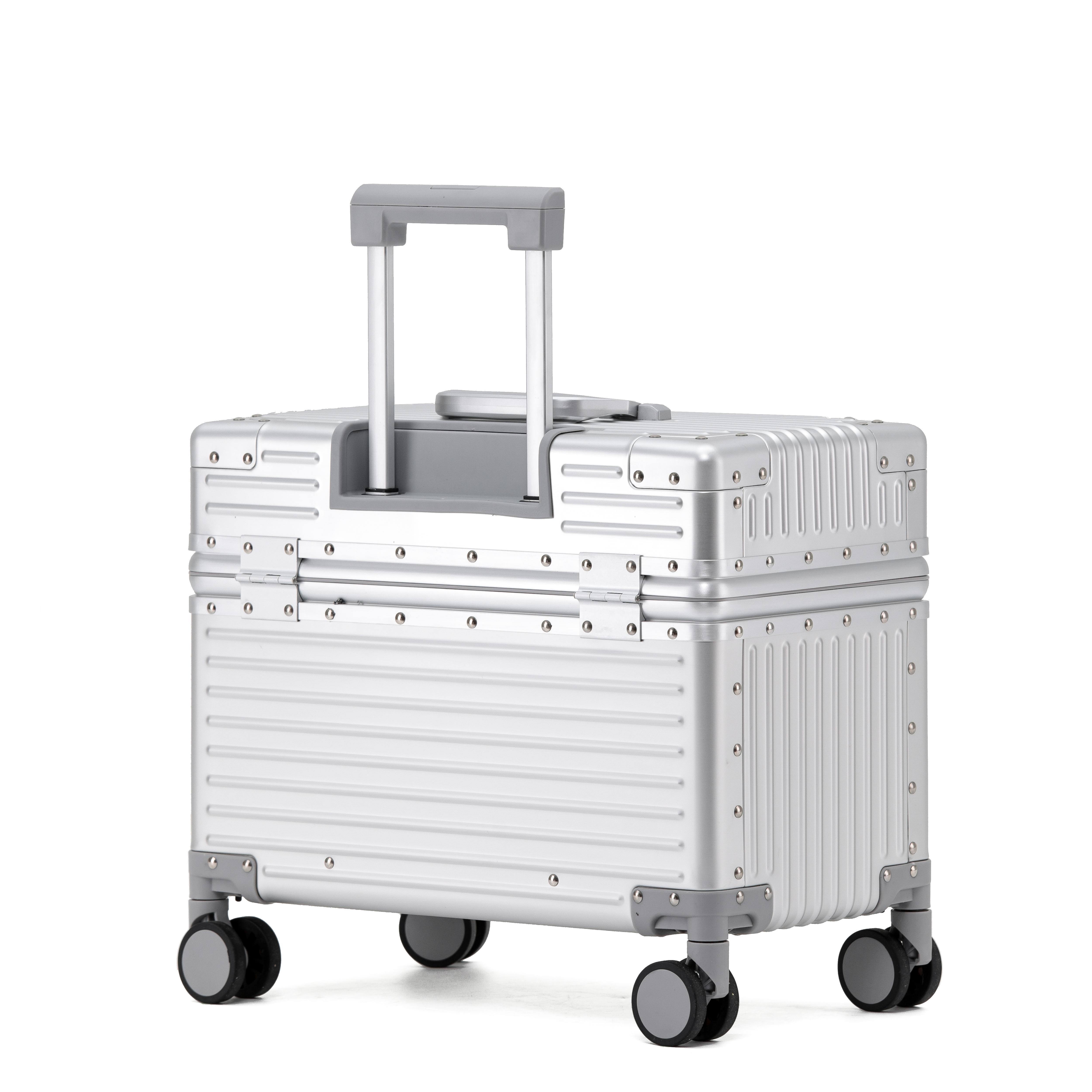 Fashion Matel Magnesium och aluminium vagn resande bagage resväska multifunktionell innerficka