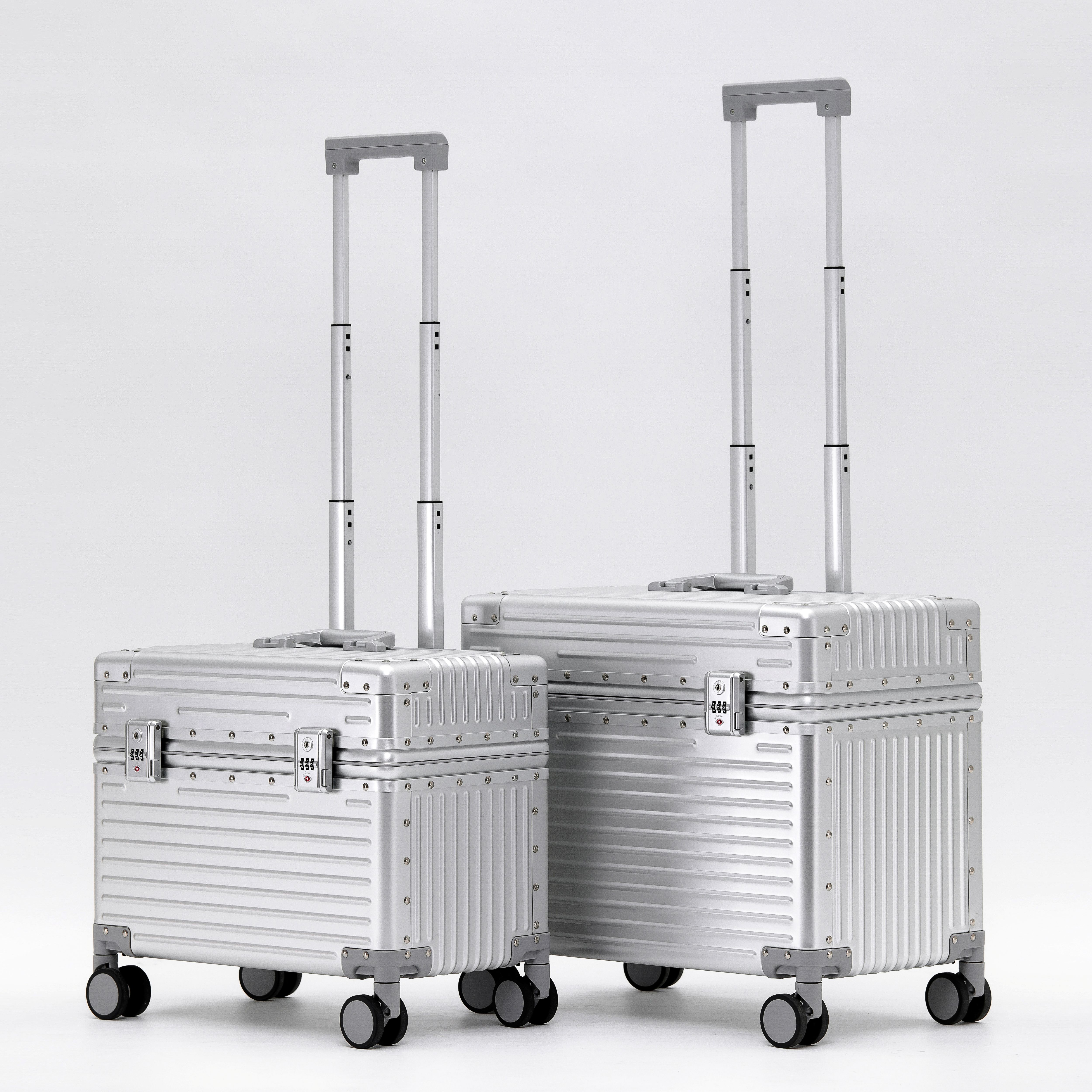 Fashion Matel Magnesium och aluminium vagn resande bagage resväska multifunktionell innerficka