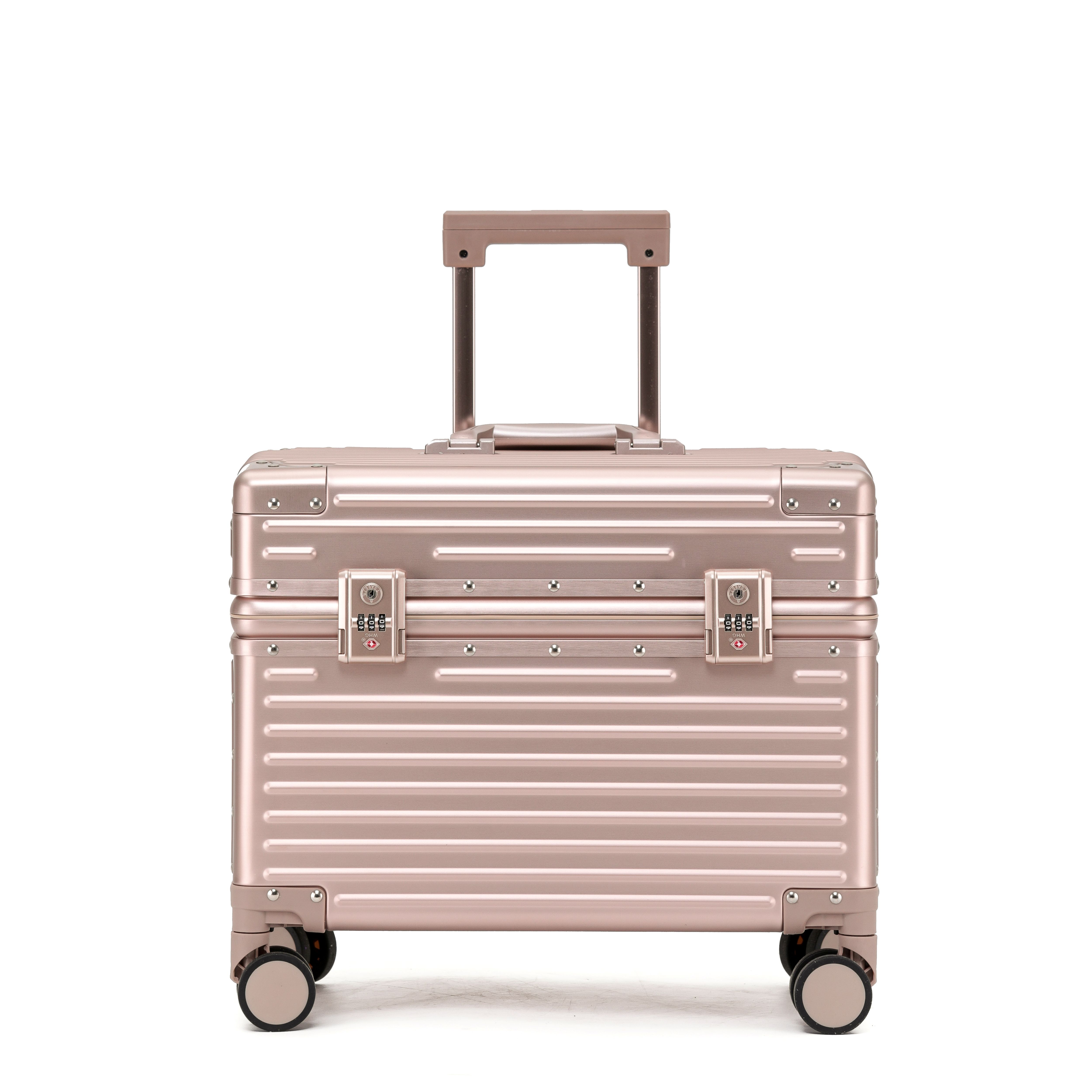 Magnesium-aluminiumlegering bagageväska 18-tums high end boardingväska